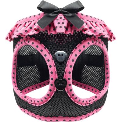 Polka Dot Ruffle American River Mesh Dog Harness