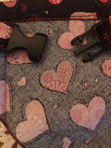Hearts of Glitter Dog Bandana
