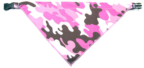 Pink Camo Dog Bandana