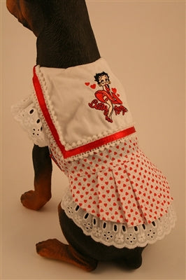 Betty Boop Heart Bib Dog Dress