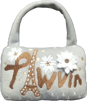 Pawvin Plush Dog Purse Chew Toy